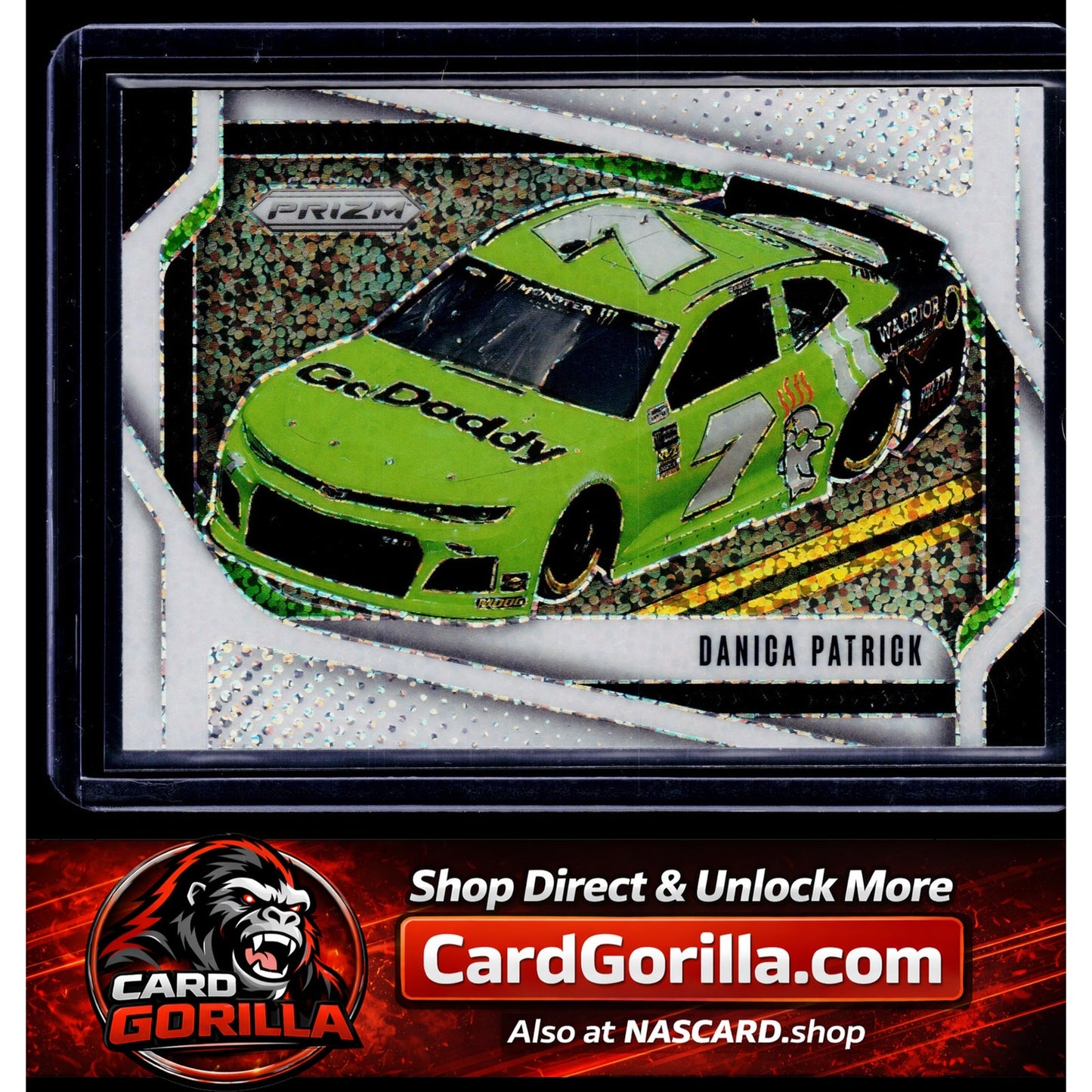 2025 Panini Prizm #117 Danica Patrick White Sparkle