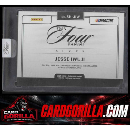 2025 Panini Turn Four #SH-JIW Jesse Iwuji Shoes Blue #/15