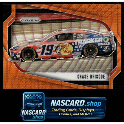2025 Panini Prizm #142 Chase Briscoe Orange Wave #/125