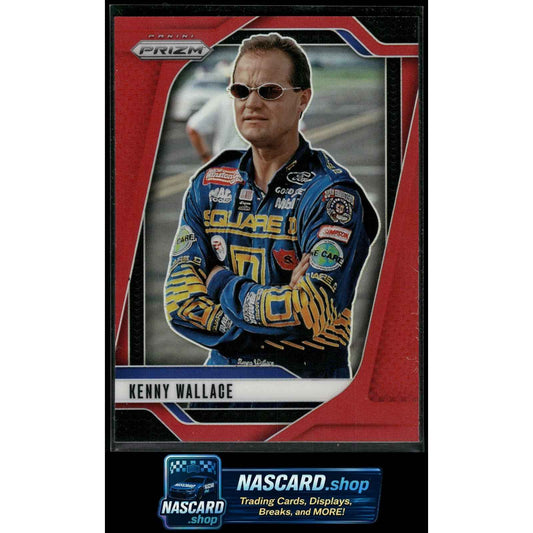 2025 Panini Prizm #96 Kenny Wallace Red #/249