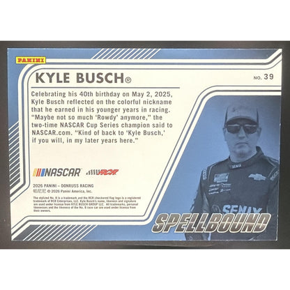 2026 Panini Donruss NASCAR Racing Kyle Busch #39 Spellbound Red Ice 48/149