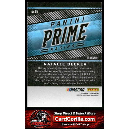 2023 Panini Prime #82 Natalie Decker Holo Gold #/25