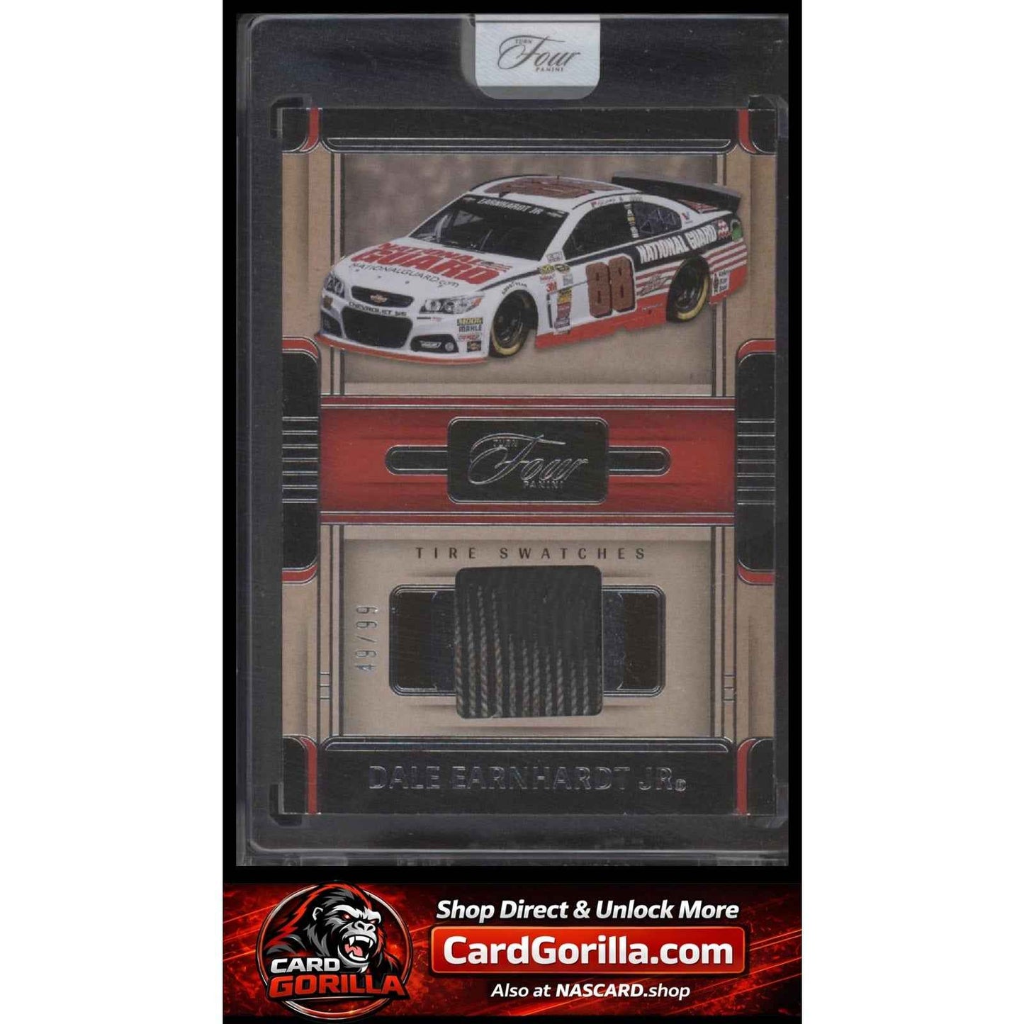 2025 Panini Turn Four #TS-DEJ Dale Earnhardt Jr Tire Swatches #/99