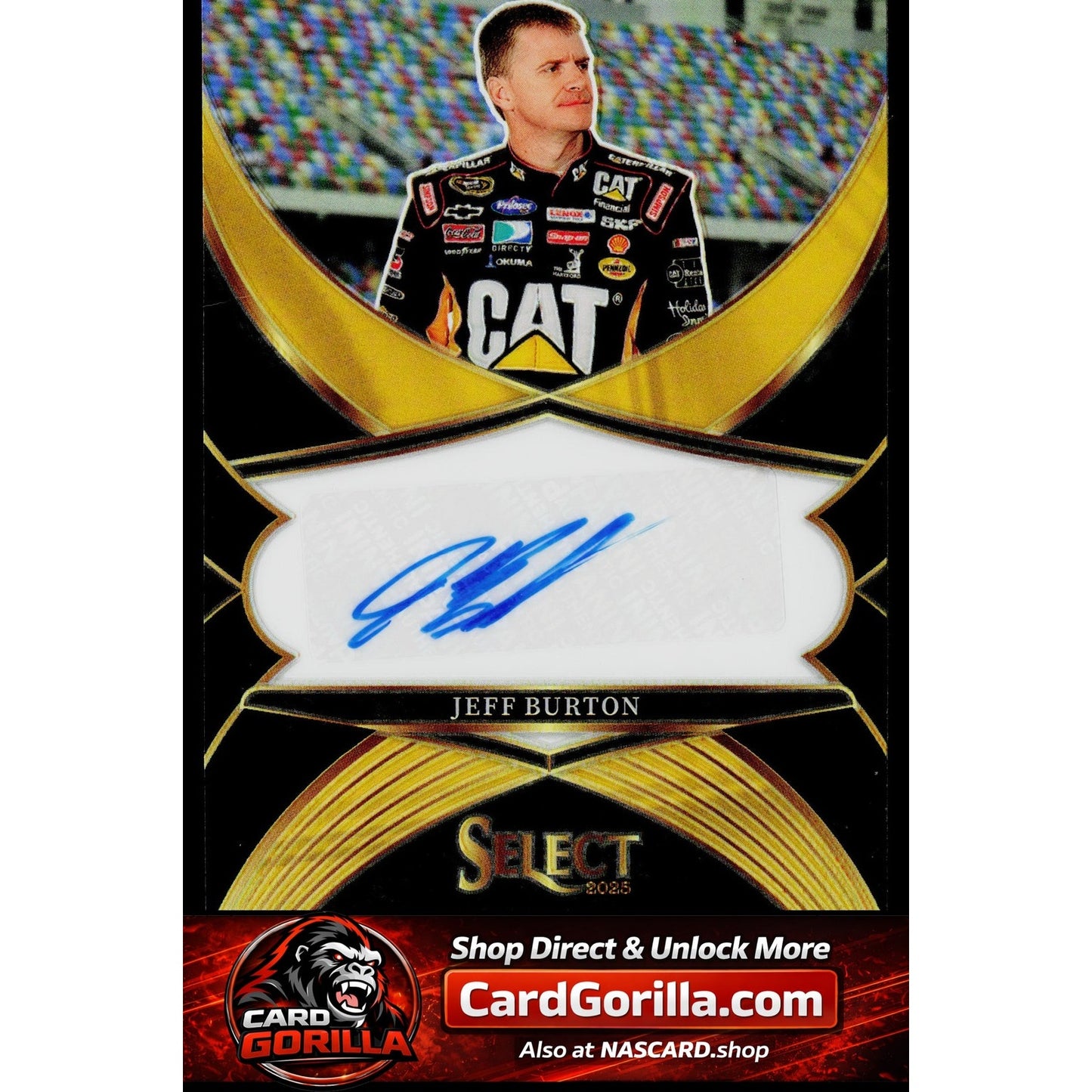 2024 Panini Select Jeff Burton Legendary Signatures Black Prizms #1/1