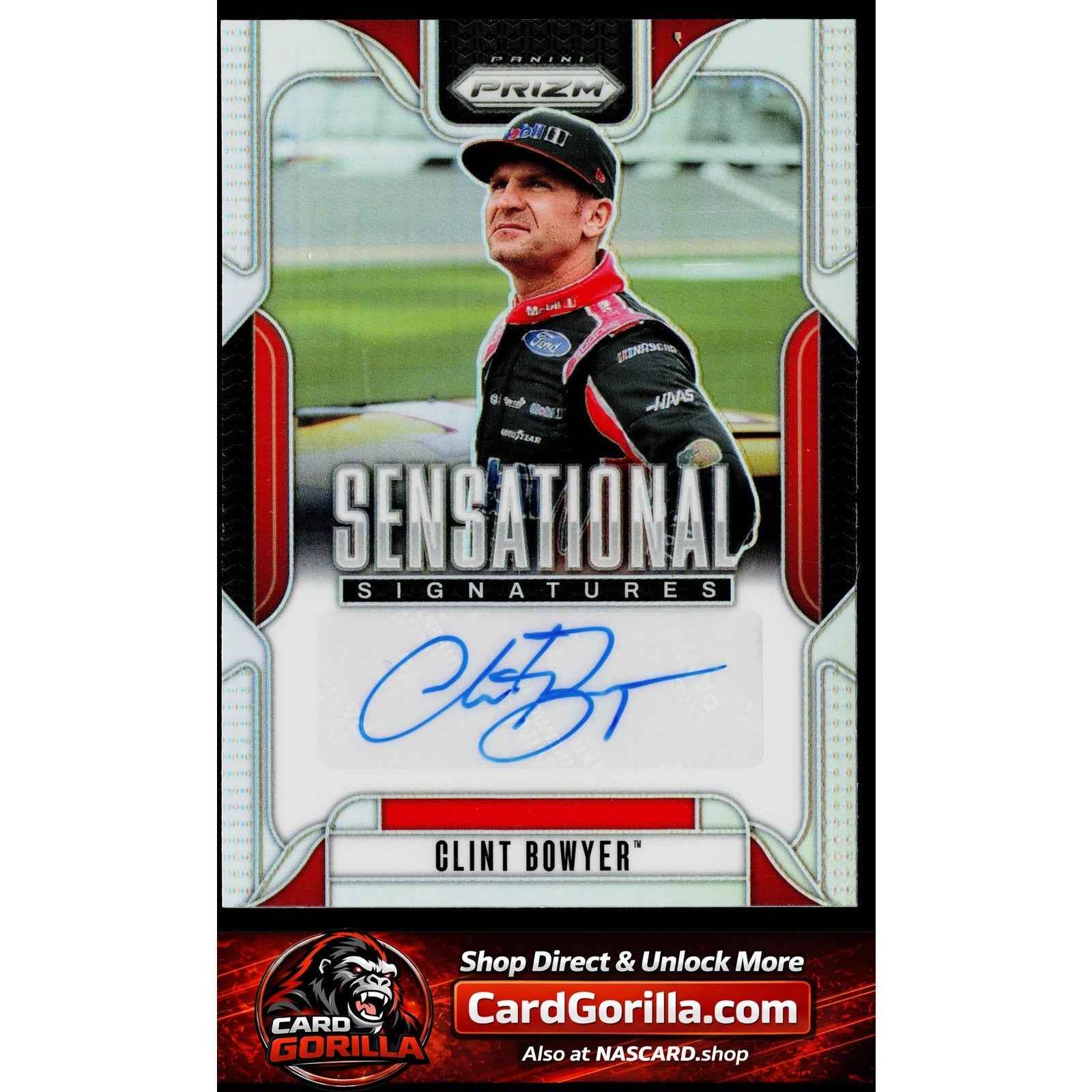 2025 Panini Prizm #SS-CBW Clint Bowyer Sensational Signatures