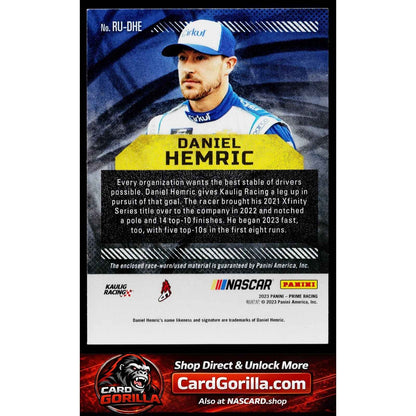 2023 Panini Prime #RU-DHE Daniel Hemric Race Used Firesuits #/99