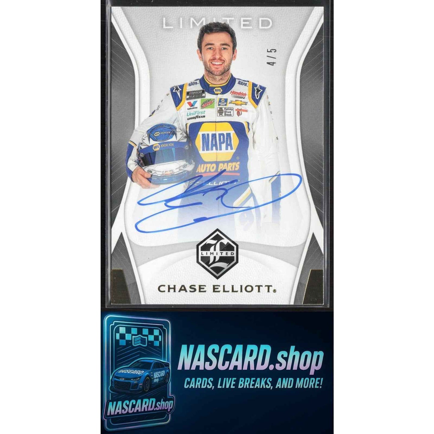 2020 Panini Chronicles #3 Chase Elliott Limited Autographs Gold #/5