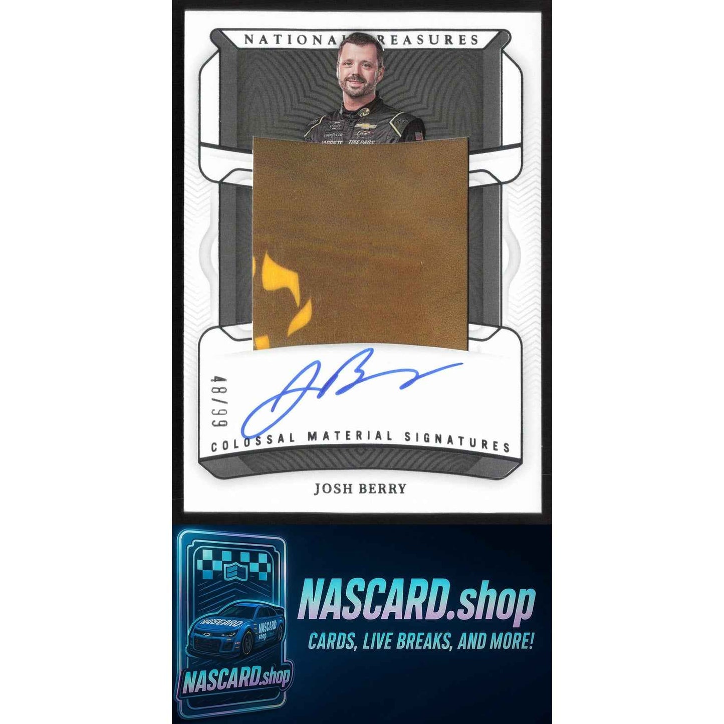 2023 Panini National Treasures #16 Josh Berry Colossal Materials Signatures #/99