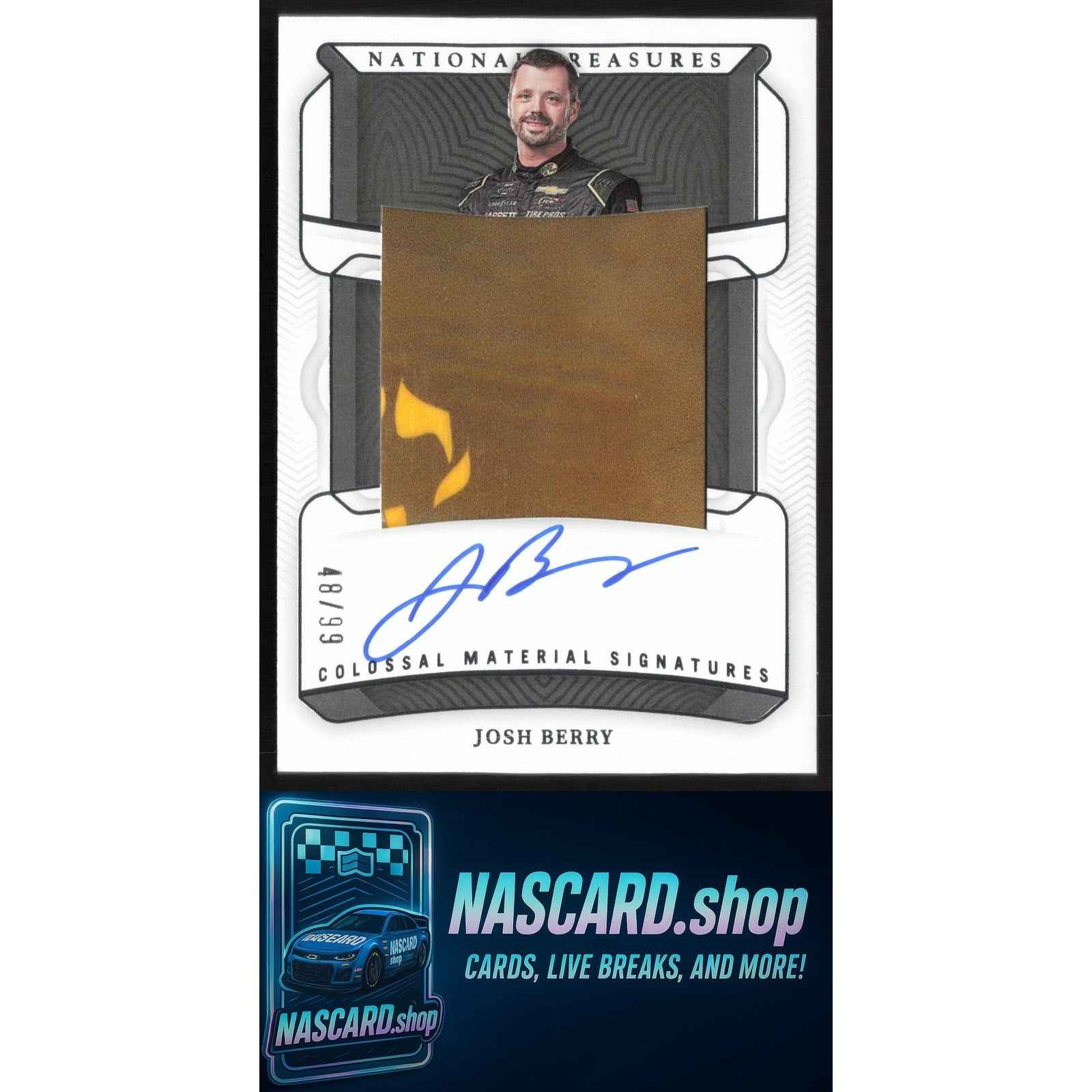 2023 Panini National Treasures #16 Josh Berry Colossal Materials Signatures #/99