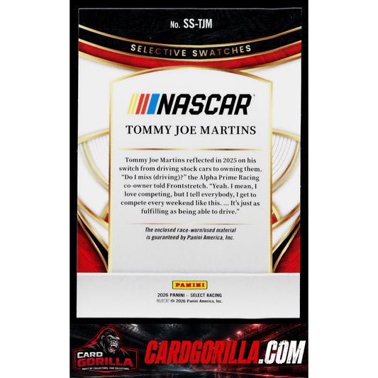 2026 Select #SS-TJM Tommy Joe Martins Selective Swatches