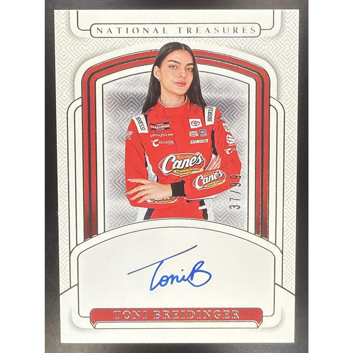 2025 Panini National Treasures Toni Breidinger #31 Signatures 37/99 Auto