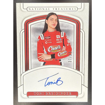 2025 Panini National Treasures Toni Breidinger #31 Signatures 37/99 Auto
