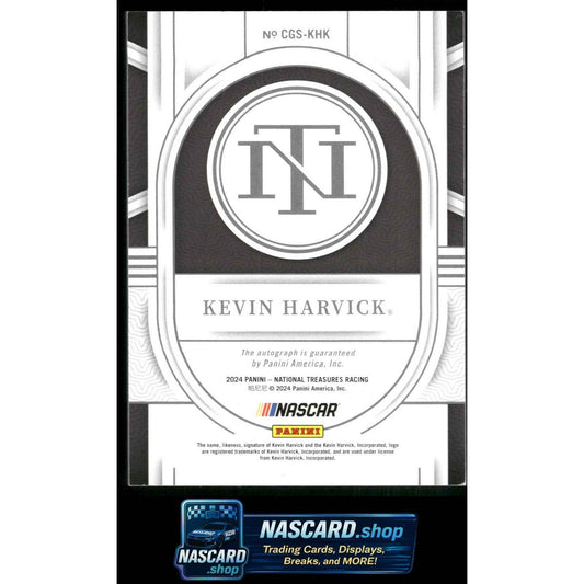 2024 Panini National Treasures Kevin Harvick Championship Glory Signatures #/99