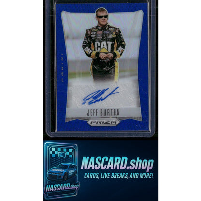 2024 Panini Prizm #TS-JBN Jeff Burton Throwback Signatures Blue #/49 - Card Gorilla