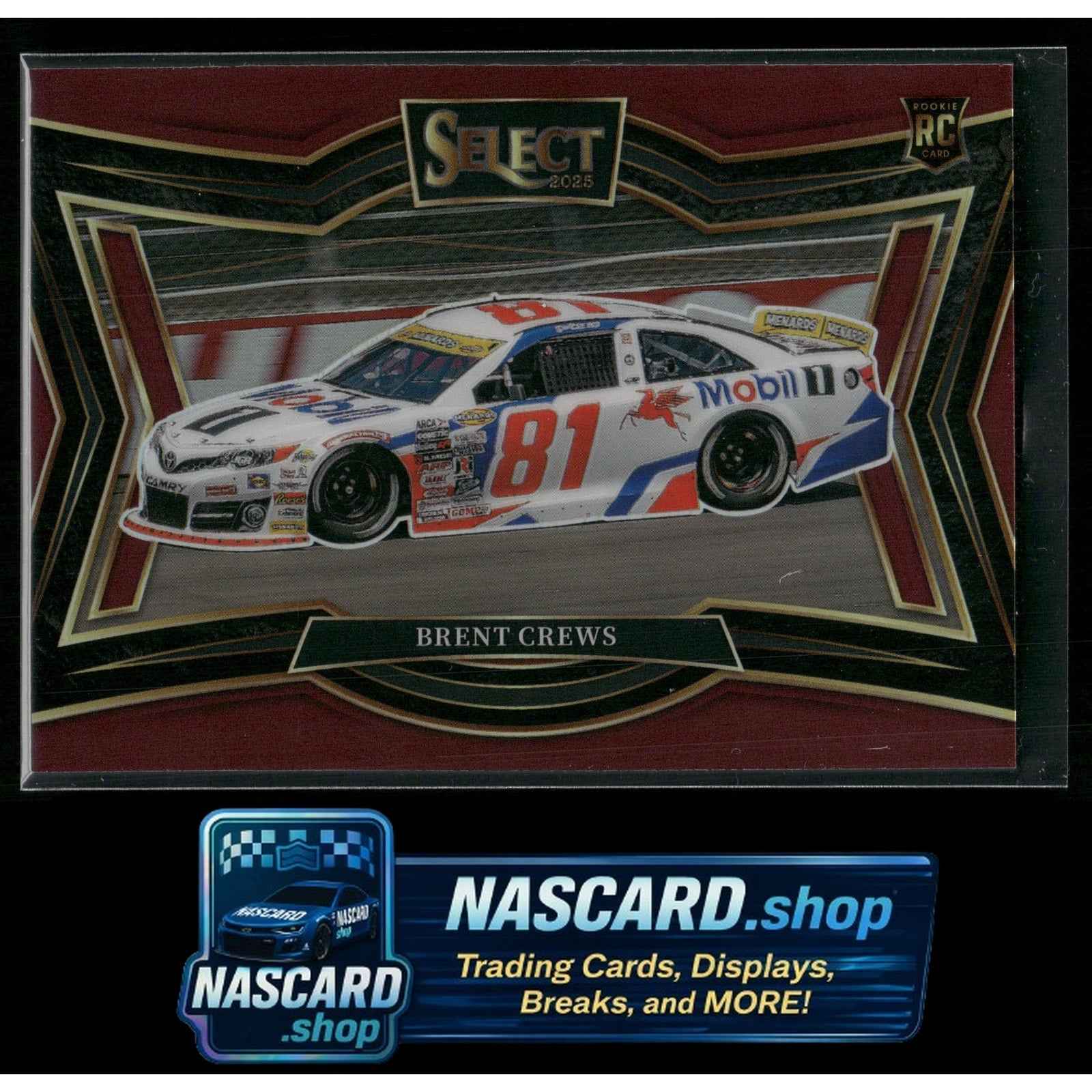 2025 Panini Select #141 Brent Crews Maroon Prizms #/125