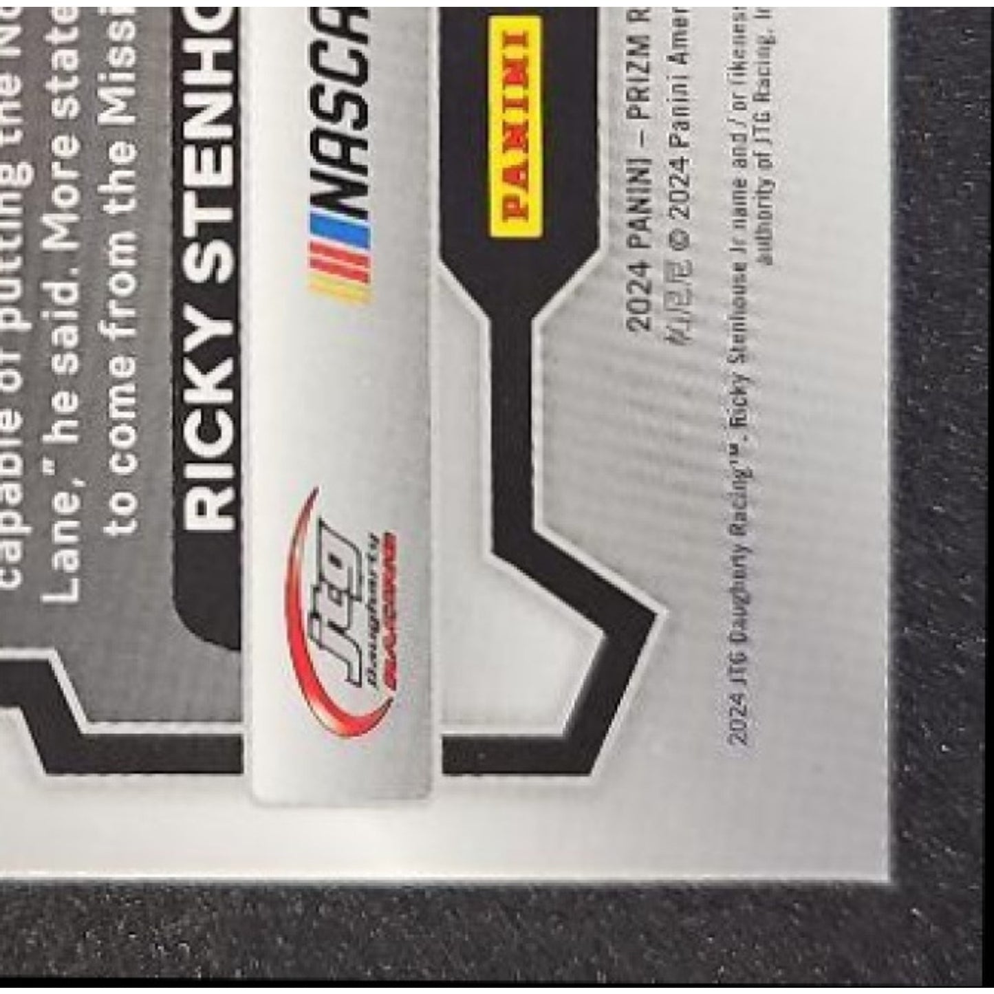 2024 Panini Prizm Ricky Stenhouse Jr #23 Black Gold Prizms 3/5