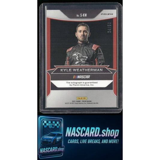 2021 Panini Prizm #S-KW Kyle Weatherman Signing Sessions Pink Prizm #/50