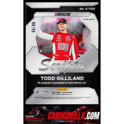2024 Panini Prizm #S-TGD Todd Gilliland Scripts Red #/99