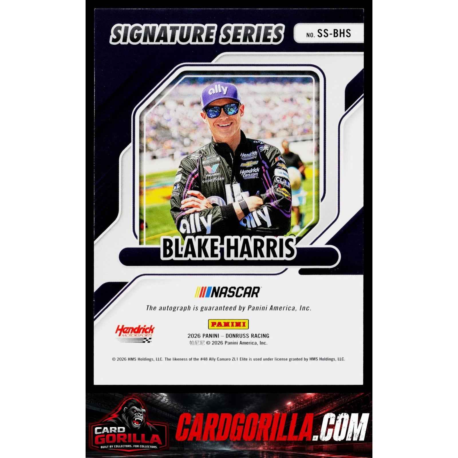 2026 Donruss #SS-BHS Blake Harris Signature Series Red Xplosion #/49