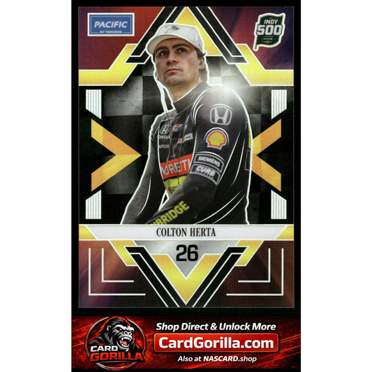 2025 Parkside Indy 500 Pacific #14 Colton Herta Red V2