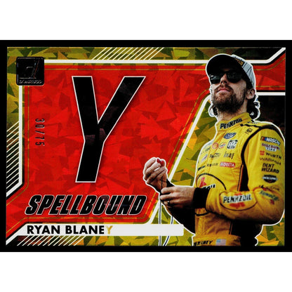 2026 Donruss #10 Ryan Blaney Spellbound Orange Ice #/75