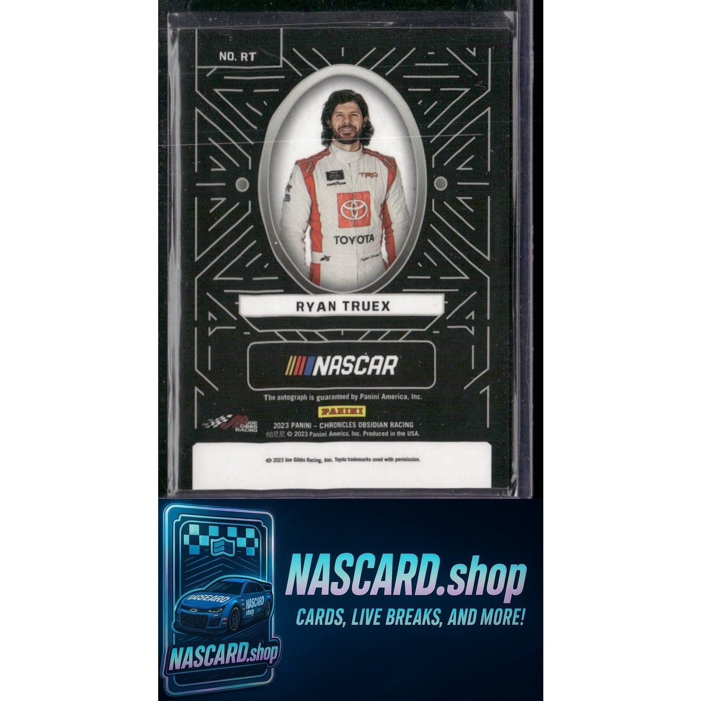 2023 Panini Chronicles #RT Ryan Truex Obsidian Signatures - NASCARD.shop