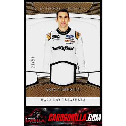2023 Panini National Treasures Aric Almirola Race Day Treasures Sheet Metal #/99