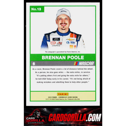 2023 Panini Chronicles #13 Brennan Poole Score Autographs