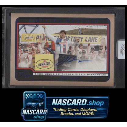 2025 Panini Turn Four #TM-JBY Josh Berry Timeless Moments Blue #/49