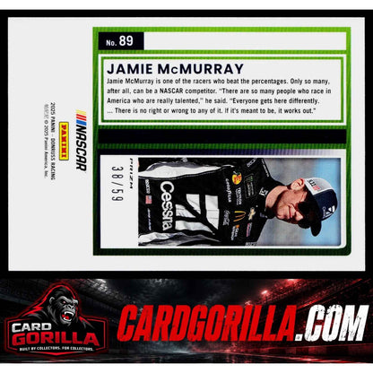 2025 Donruss #89 Jamie McMurray Optic Purple Velocity #/59