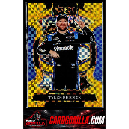 2026 Panini Select #82 Tyler Reddick Grandstand Gold Power Plaid #/13