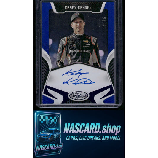 2018 Panini Certified #CS-KK Kasey Kahne Certified Signatures Blue #05/15