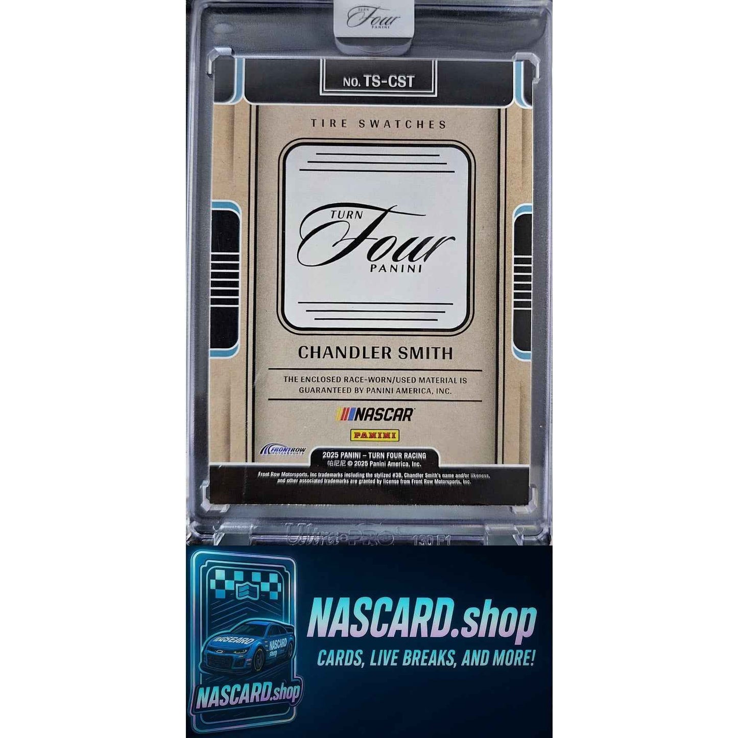 2025 Panini Turn Four #TS-CST Chandler Smith Tire Swatches Gold #/10