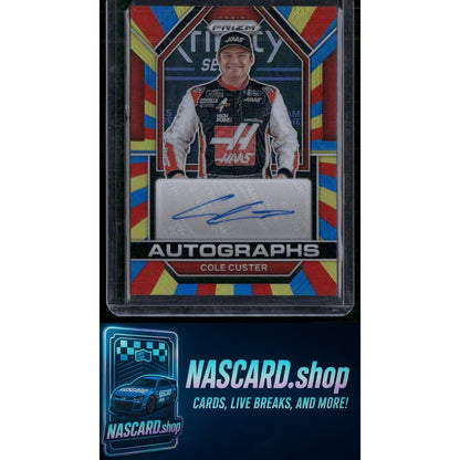 2023 Panini Prizm #A-CCS Cole Custer Autographs Rainbow Prizm #/24