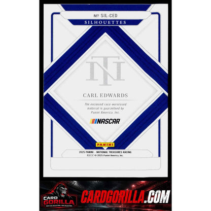 2025 Panini National Treasures Carl Edwards Silhouettes Holo Silver #/30