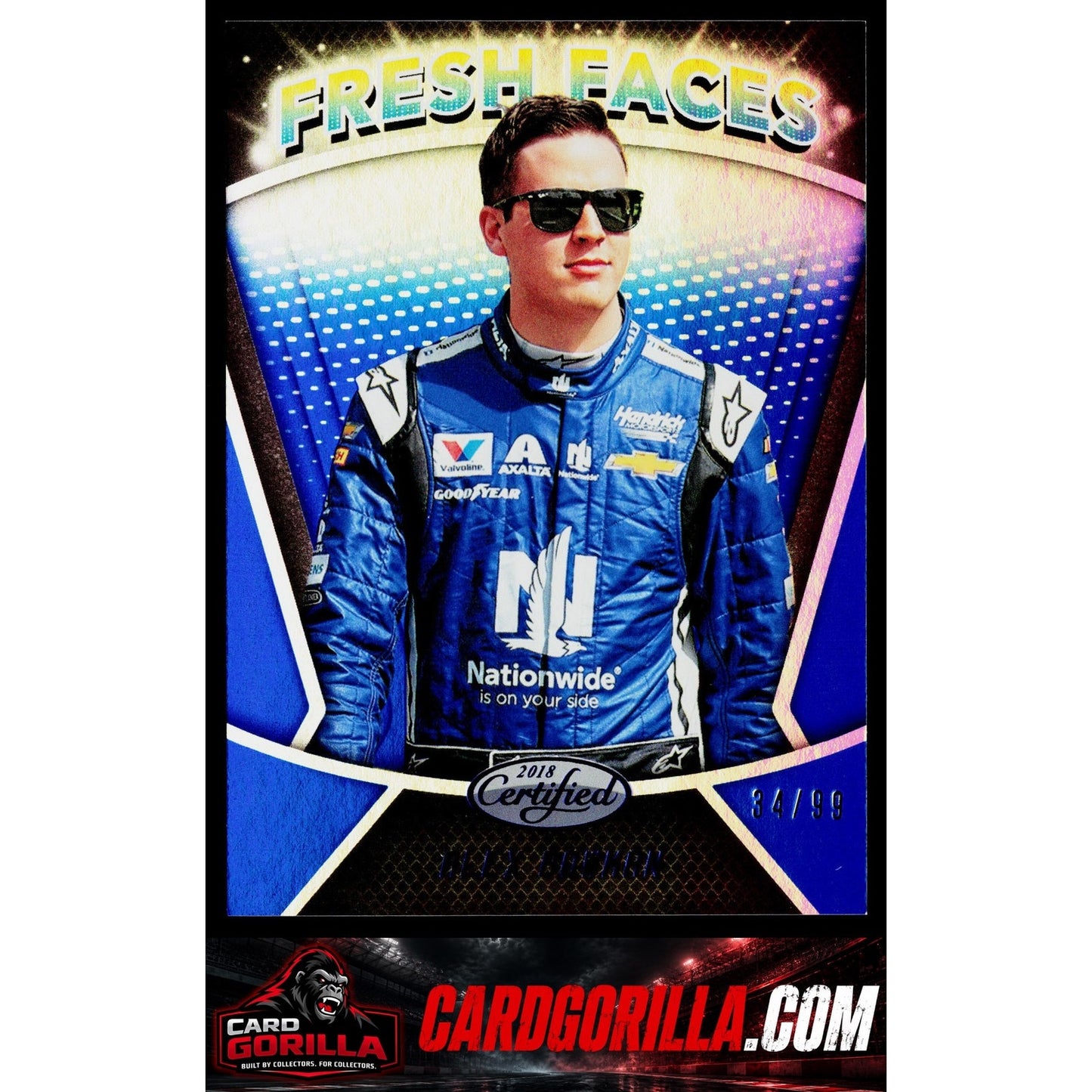 2018 Panini Certified #FF5 Alex Bowman Fresh Faces Blue #/99