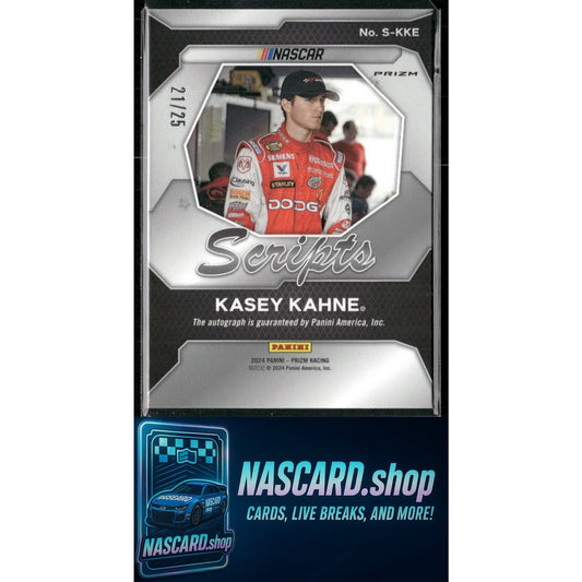 2024 Panini Prizm #S-KKE Kasey Kahne Scripts Mojo #/25