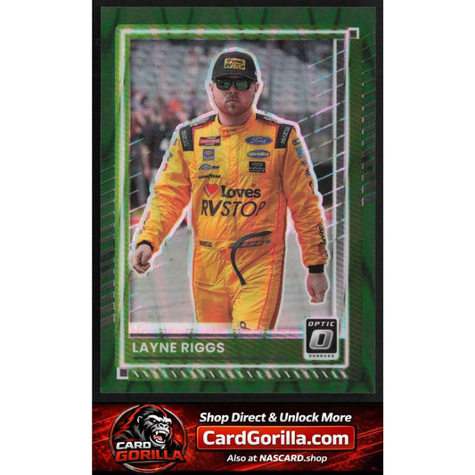 2025 Donruss #65 Layne Riggs Optic Green Swirl #5/7