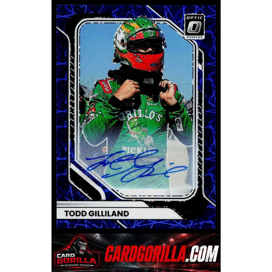 2026 Donruss #67 Todd Gilliland Optic Signatures Blue Velocity