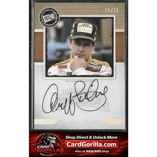 2013 Press Pass Legends #LG-GB Geoff Bodine Autographs Holofoil #/25