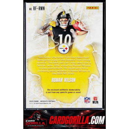 2024 Panini Absolute #RF-RWN Roman Wilson Rookie Force