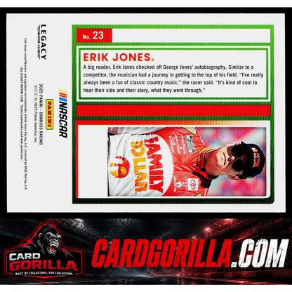 2025 Donruss #23 Erik Jones Purple #/99