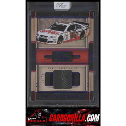 2025 Panini Turn Four #TS-DEJ Dale Earnhardt Jr Tire Swatches Blue #03/49