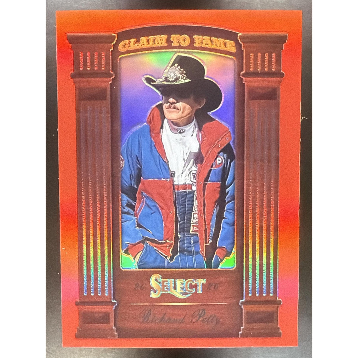 2026 Panini Select NASCAR Richard Petty #1 Claim to Fame Red Prizms 17/99