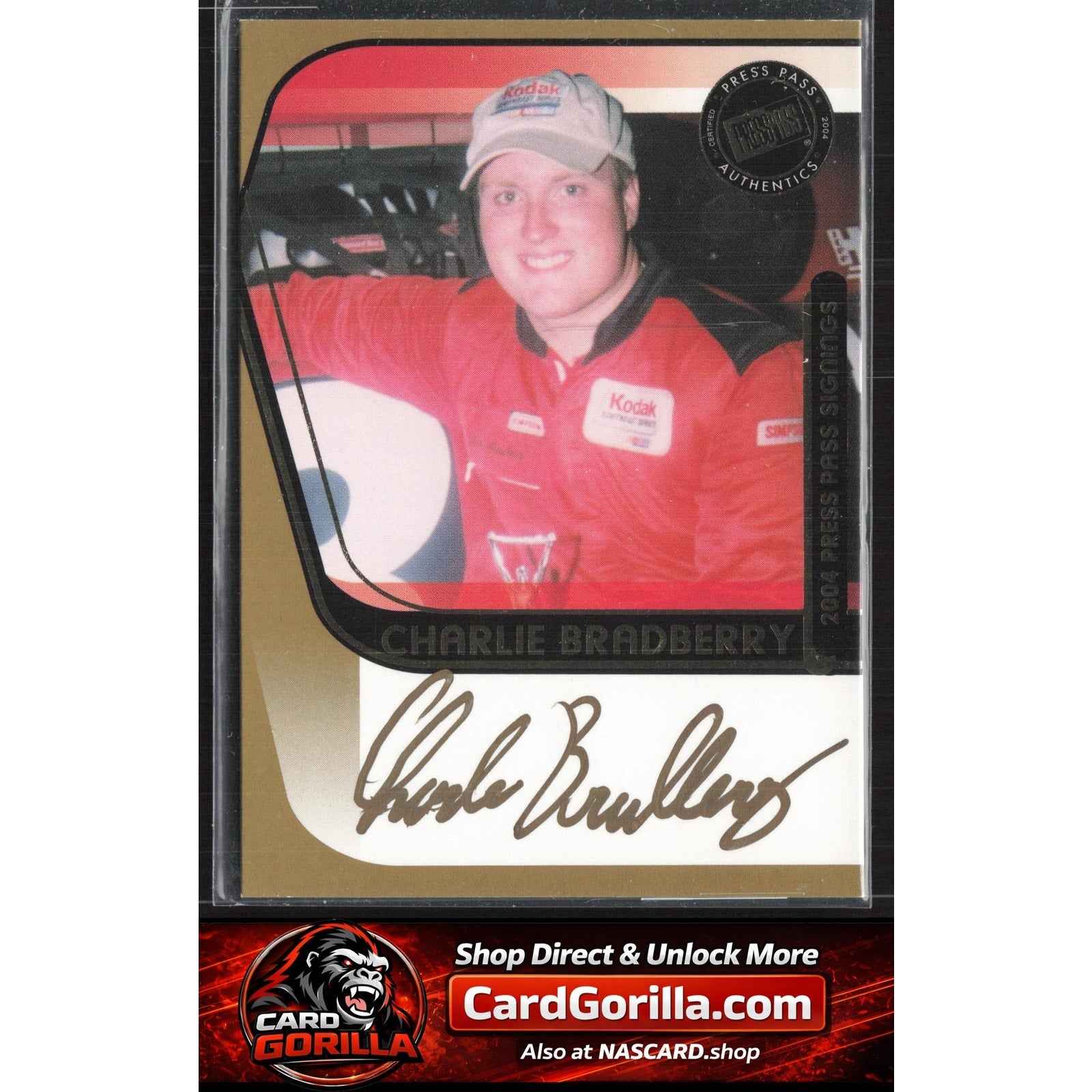 2004 Press Pass #NNO Charlie Bradberry Signings Gold #/50