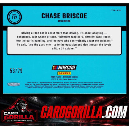 2024 Donruss #117 Chase Briscoe Optic Pink Velocity #/79