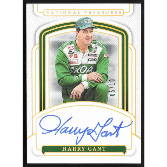 2025 Panini National Treasures #S-HGT Harry Gant Signatures Holo Gold #/10