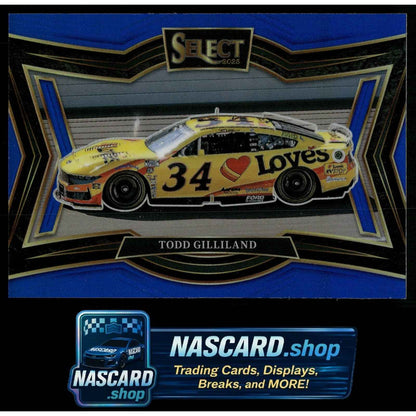 2025 Panini Select #185 Todd Gilliland Blue Prizms #/175