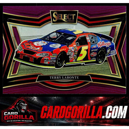 2025 Panini Select #112 Terry Labonte Purple Prizms #/85