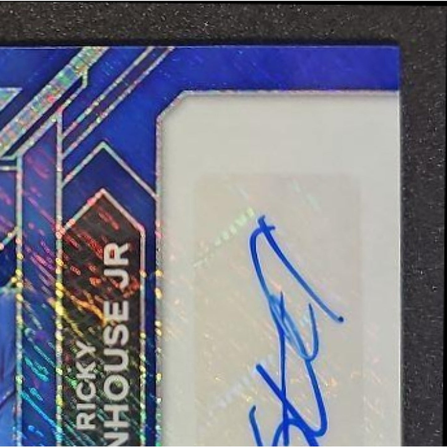 2024 Panini Prizm Ricky Stenhouse Jr Sensational Signatures Blue Shimmer FOTL /4